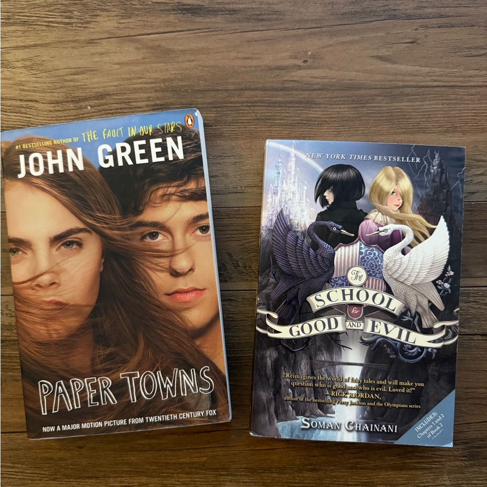 Young Adult Books- Paper Towns and The School for Good and Evil